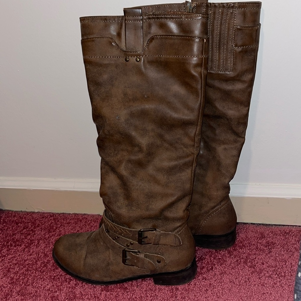 Brown Heeled Boots for Women